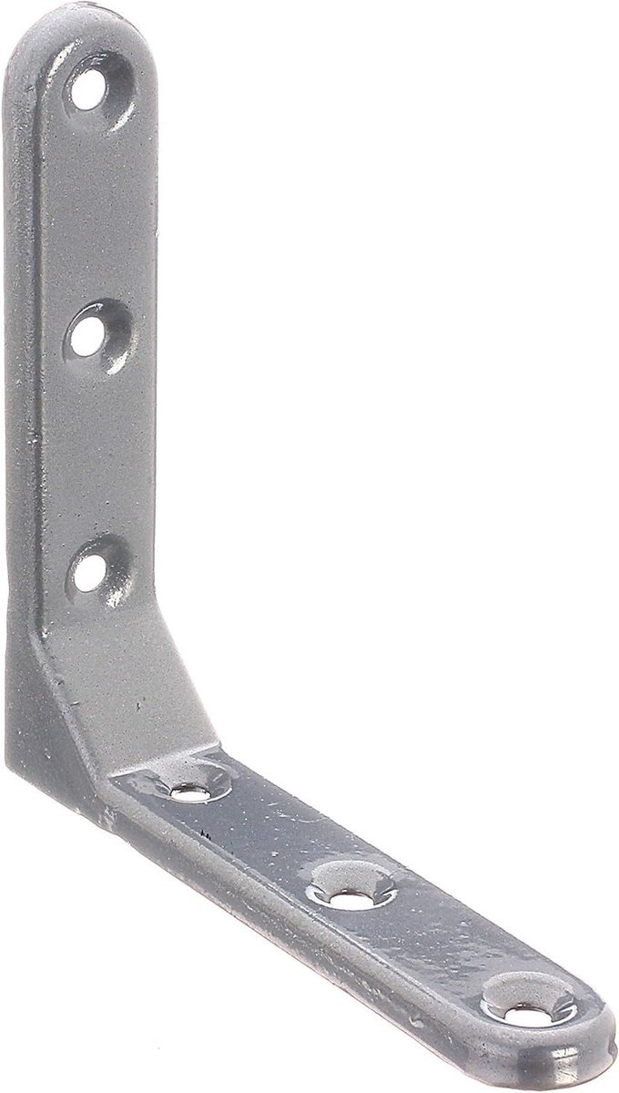 Sierhoek Aluminiumgrijs - Hoekverbinder Bevestiger - Meubels Versterken - Verzonken Schroefgaten - 103 x 103 x 21 mm - Grijs