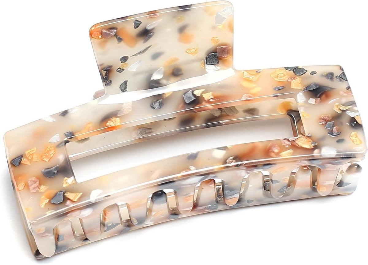 Grote Haarspeld - Haarclip Dames - Haar Stijlen - Cellulose Acetaat - 13 cm - Dark Tortoise