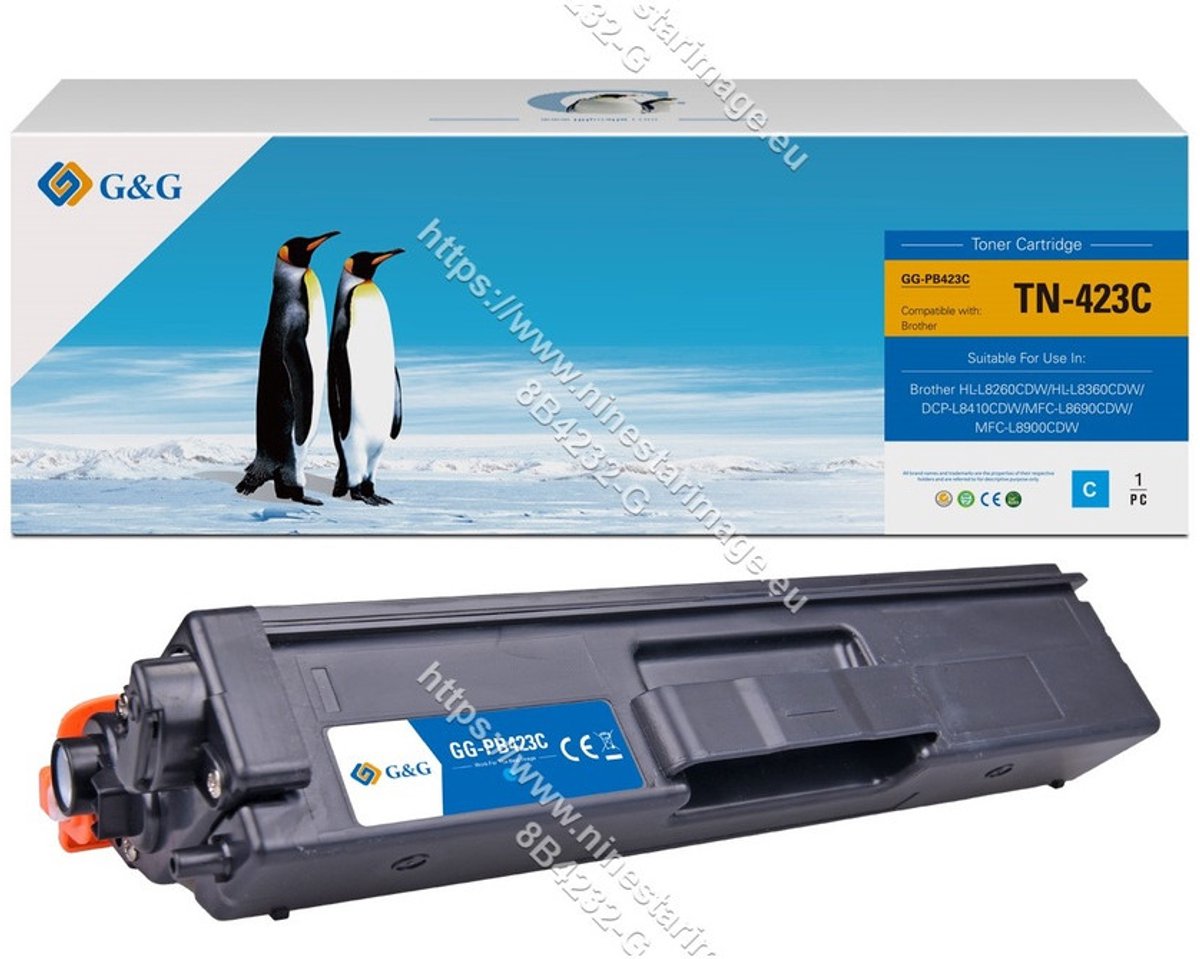 G&G TN-423C tonercartridge 1 stuk(s) Compatibel Cyaan