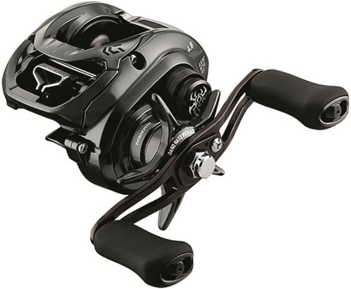 Baitcast Vis molen - Reel Vissen - Vissen met groot aas - SV Boost slipsysteem - 89 cm lijnophaling - Grijs