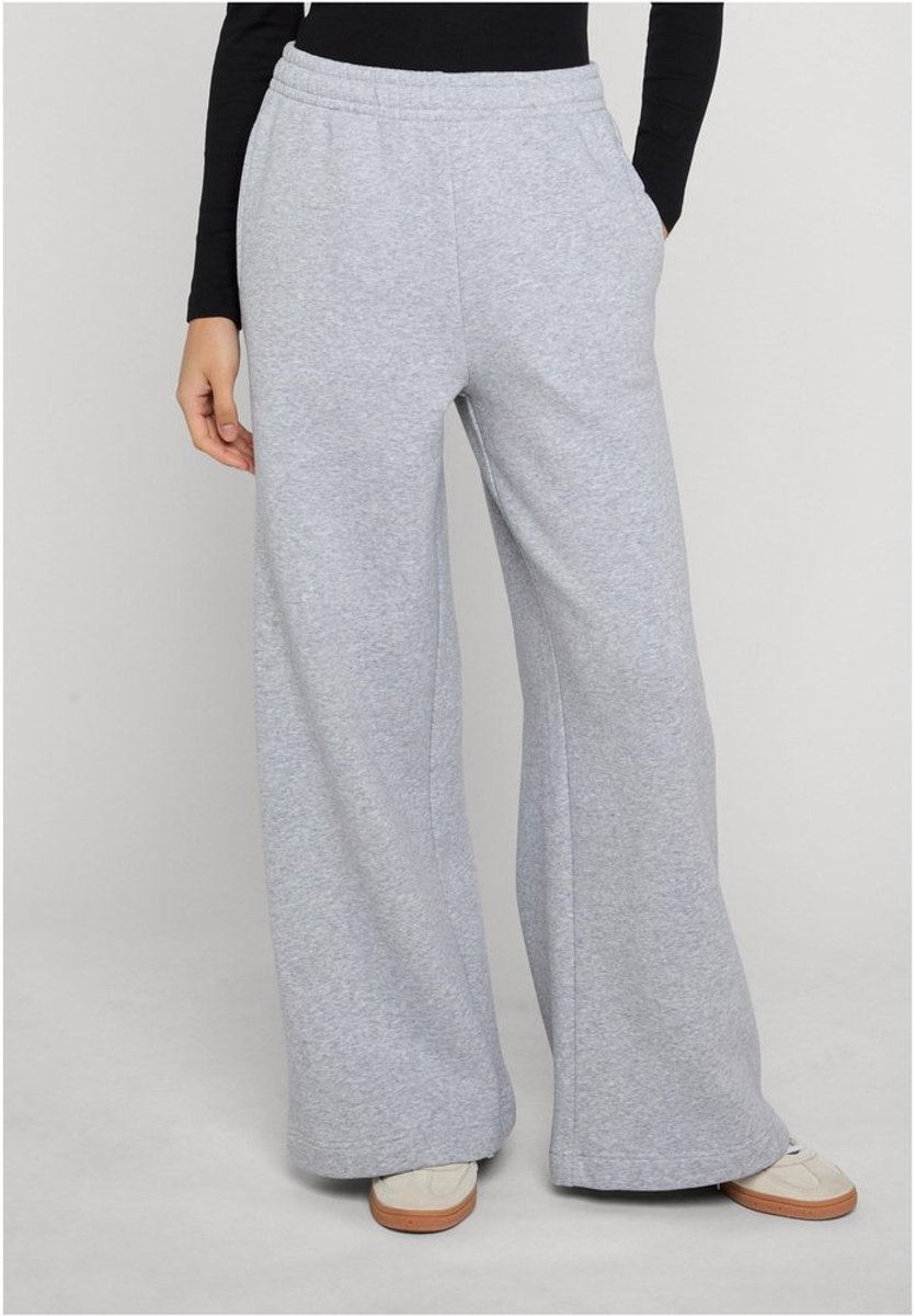 Urban Classics Fluffy wideleg Dames joggingbroek XS Grijs