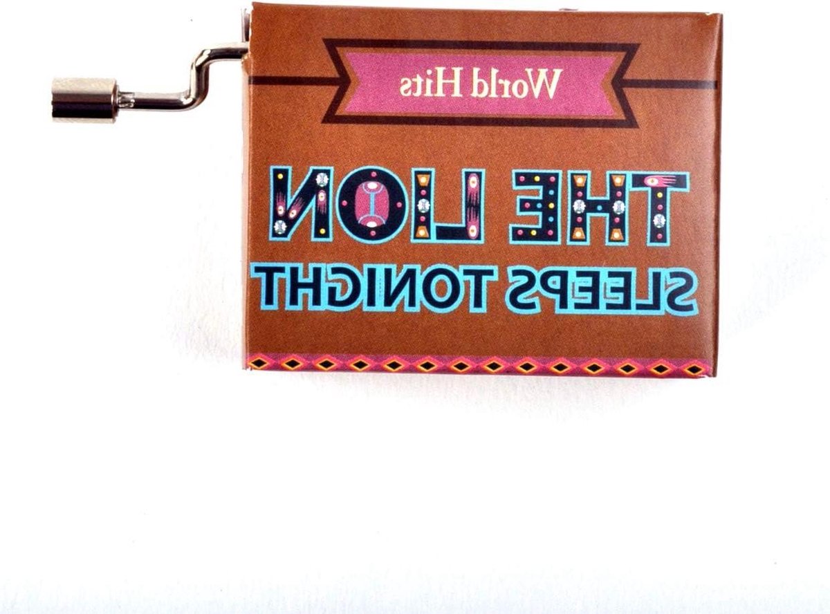 Muziekdoosje Wereldhits - Draaiorgel Speeldoos - Muziek Afspelen - Met Pendel - 20 x 10 x 15 cm - Multicolor