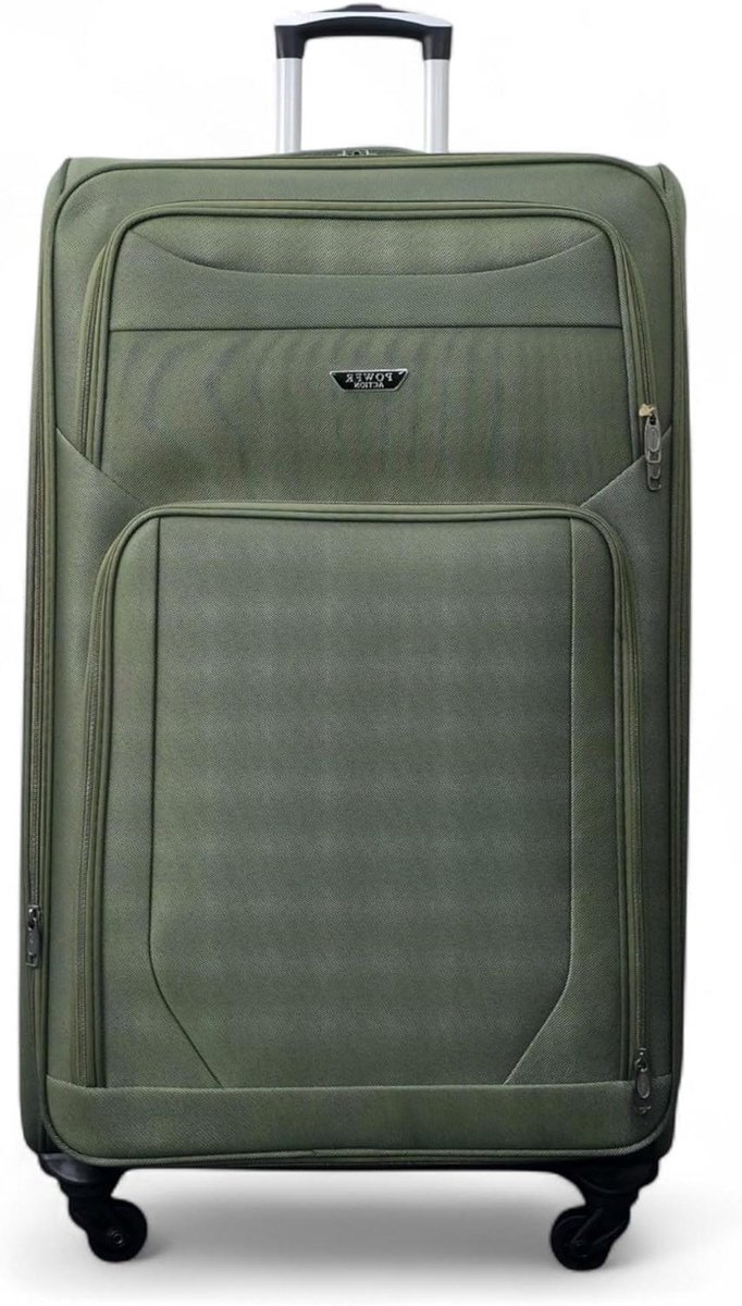 Reis Koffer - Reisbagage Trolley - Vakantie Spullen - Lichtgewicht Nylon - 32 inch X-Large - Khaki
