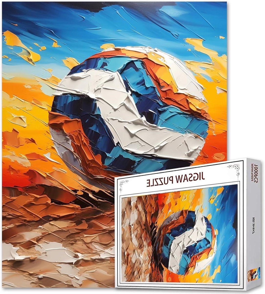 Volleybalpuzzel Graffiti - Legpuzzel Kunst - Ontspannende Spelavond - Nauwkeurig Gesneden Stukjes - 1000 Stukjes - Artwork-19