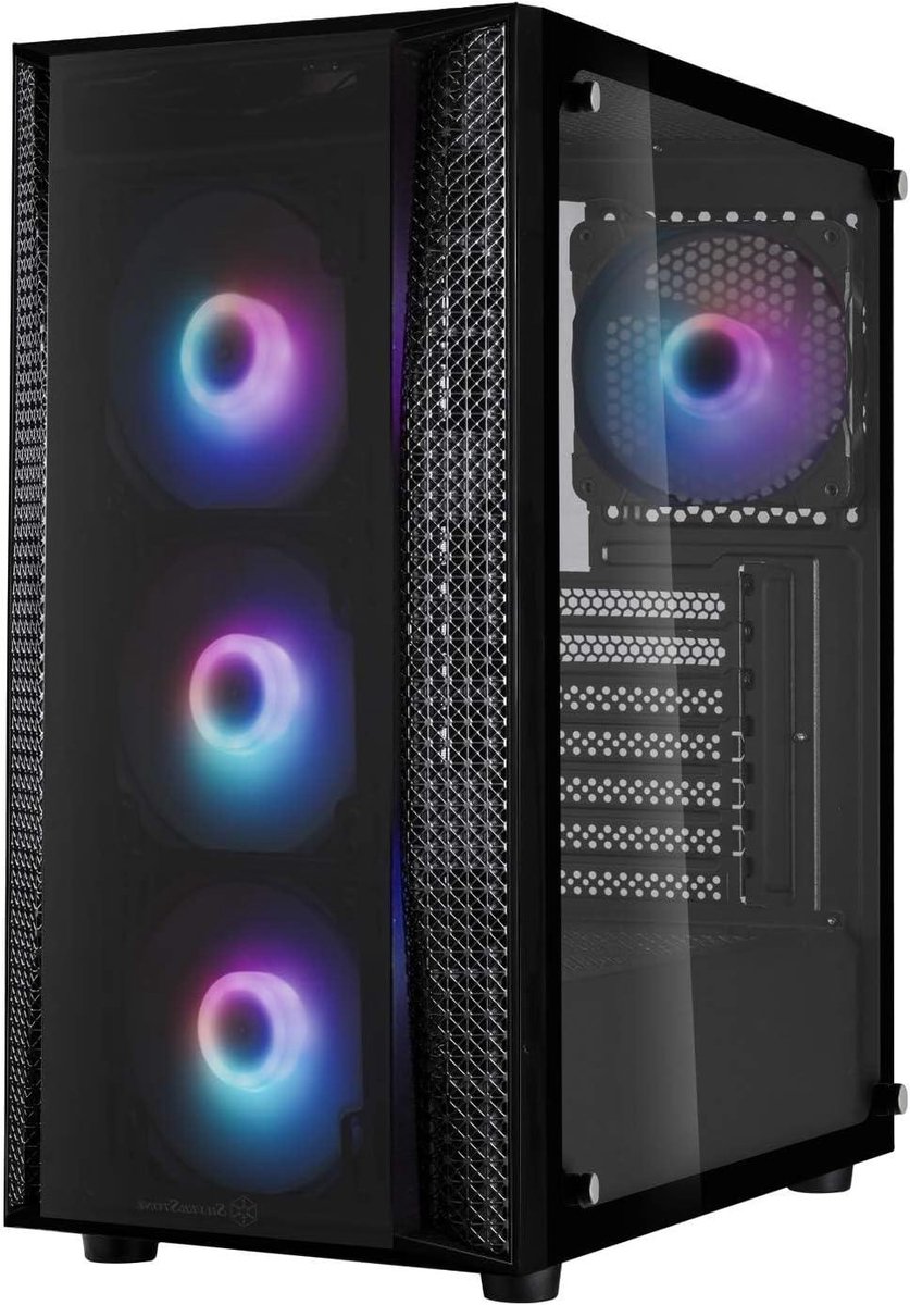 Computer Behuizing - Mid Tower PC - Gaming PC Bouwen - Gehard Glas Paneel - ATX - Zwart