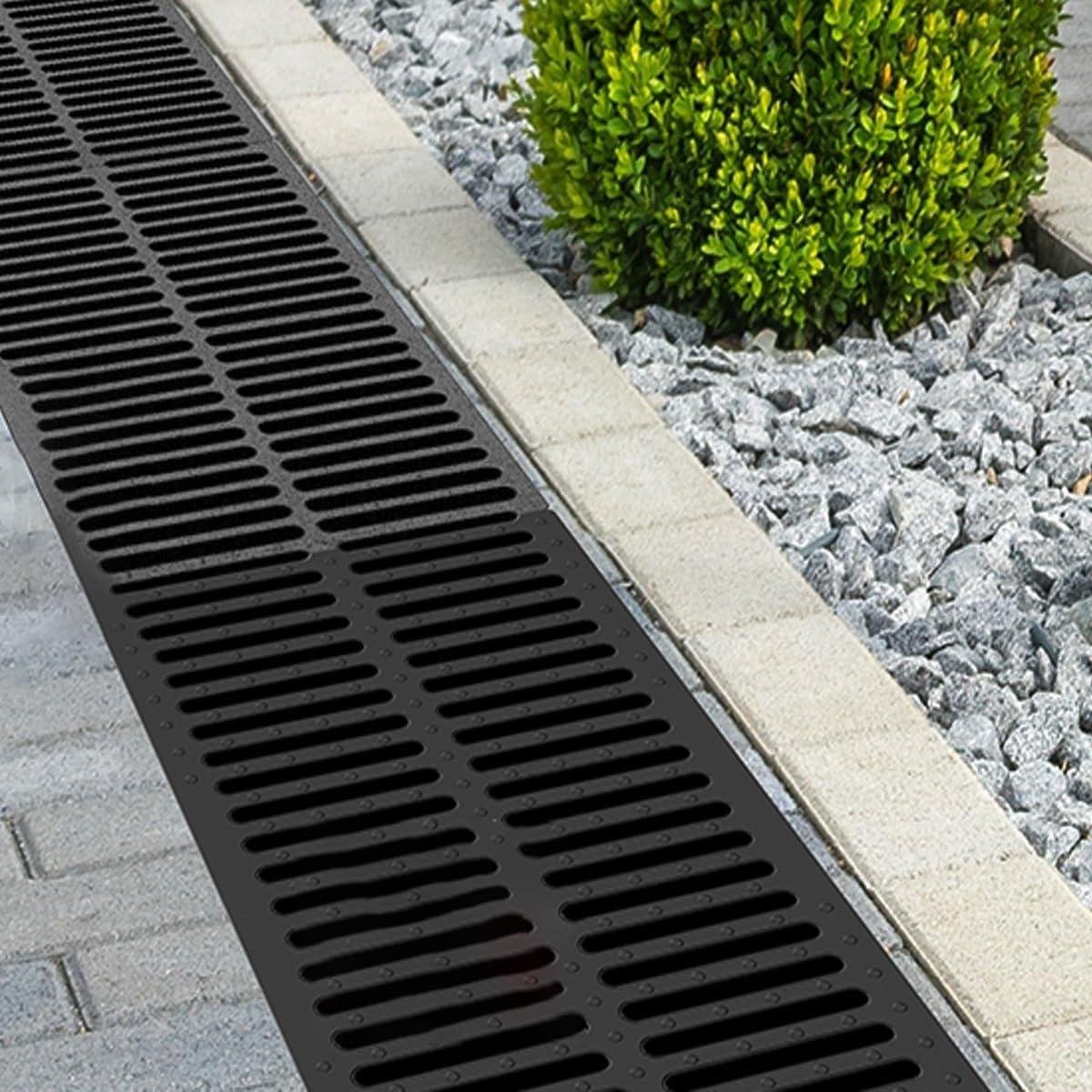 Afvoerrooster Rechthoek - Riool rooster deksel - Drainage verbeteren - Op maat te snijden
