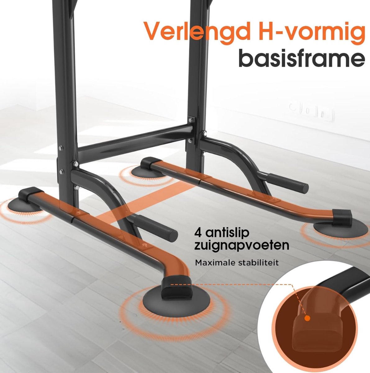 Quvo® Squat Rack - Squat Wedge - Power Rack - Zwart - 82cm x 75cm x 210 cm thumbnail 3