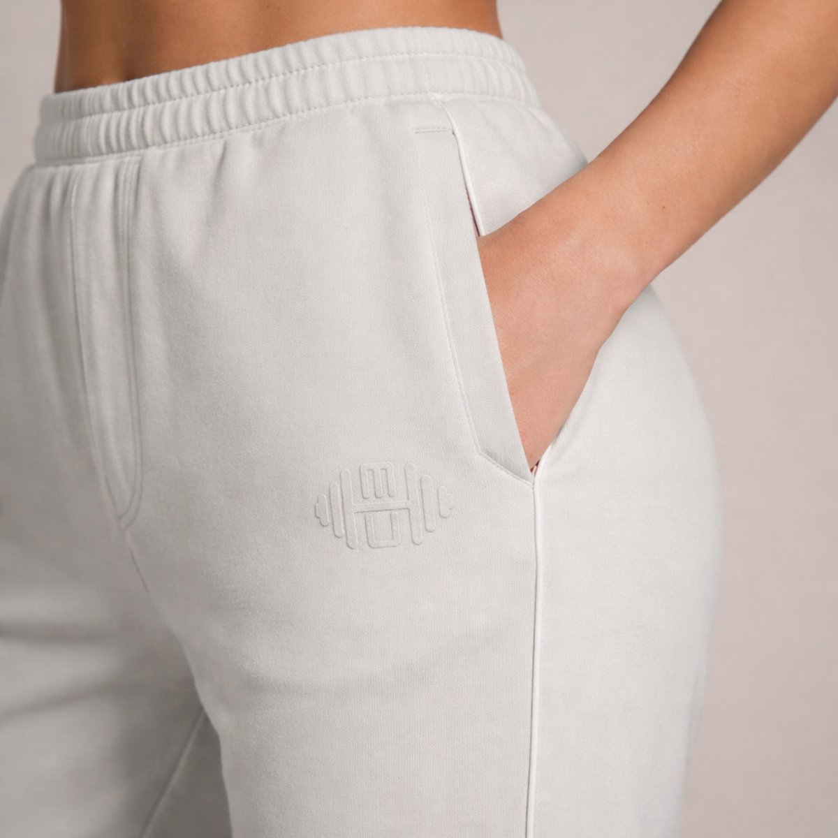 Muscle Up® EliteSoft Straight Pants Dames - Sportbroek & Fitnessbroek - Beige - Maat M