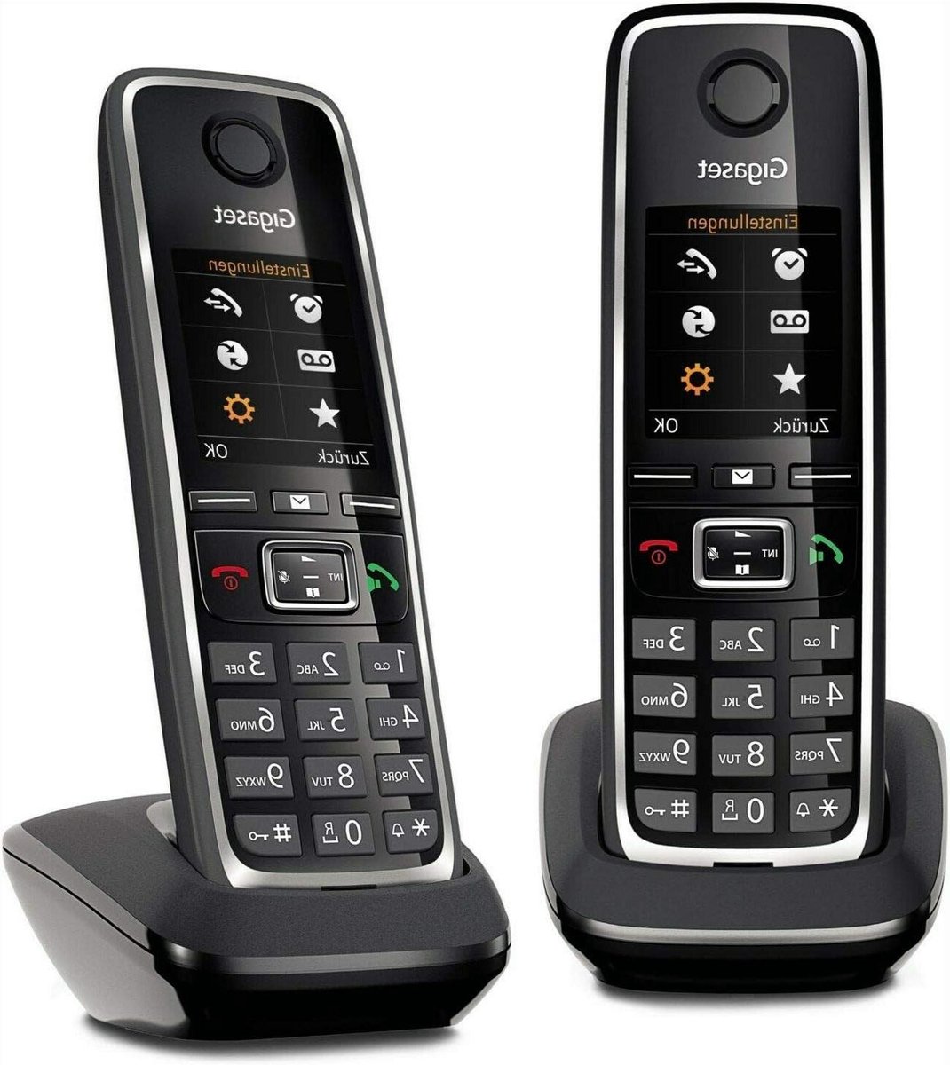 Draadloze DECT Telefoon - Huis Telefoon Analoog - Thuis Bellen - Stralingsarm Ontwerp - 46 cm Display - Zwart