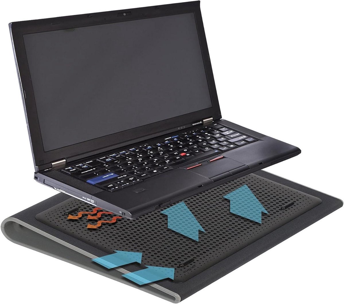 Laptop Koelmat - Laptop Kussen - Comfortabel Werken - Ventilatie - 2 stuks - Zwart