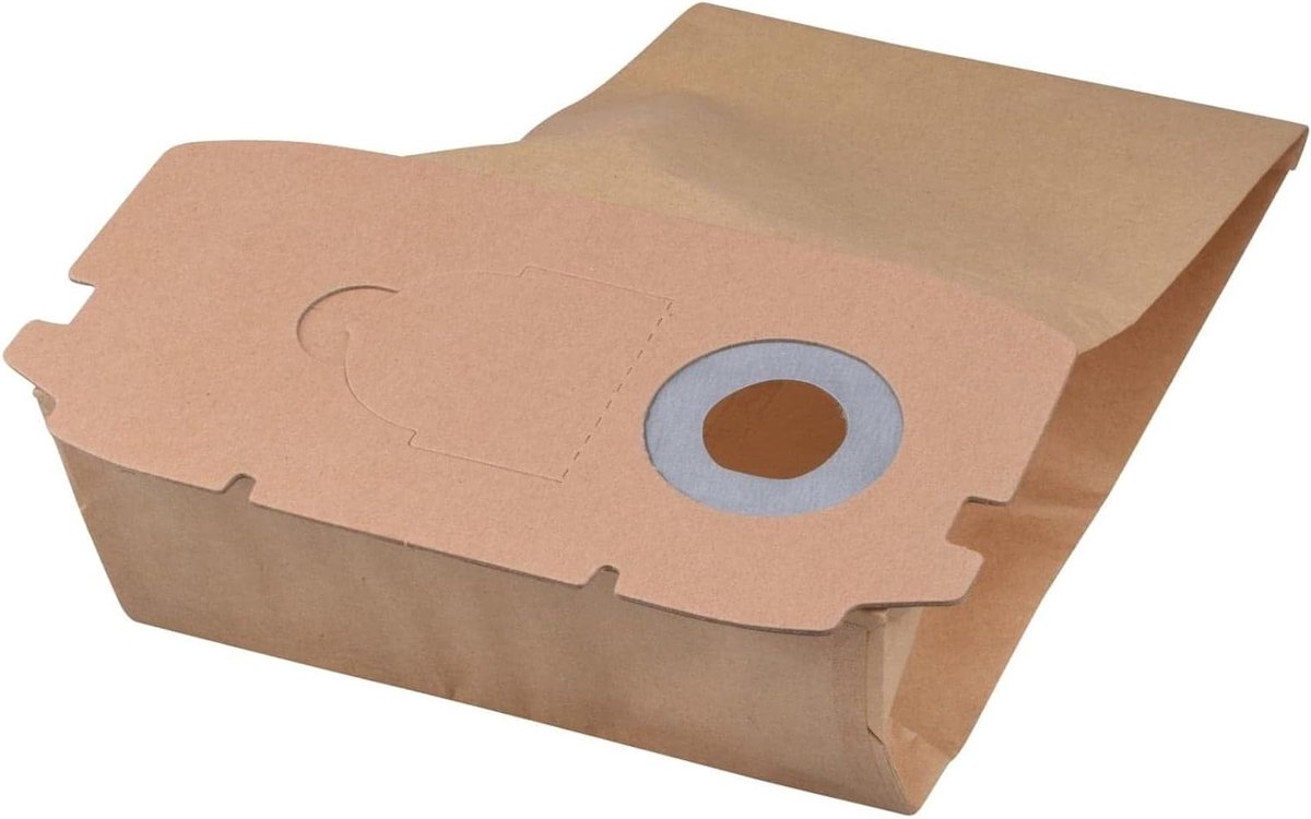 Stofzuigerzakken Papier - Stofzakken Cilinder - Stofvrij Werken - Dubbellaags Ontwerp - 10 Stuks - Bruin