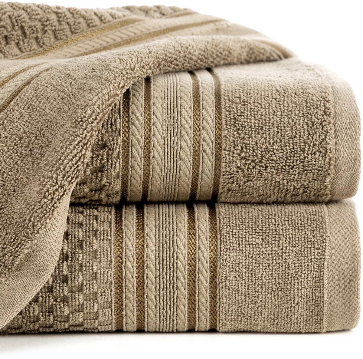 Luxe Katoenen Badhanddoek 70x140cm Beige 500gsm - Zacht & Absorberend