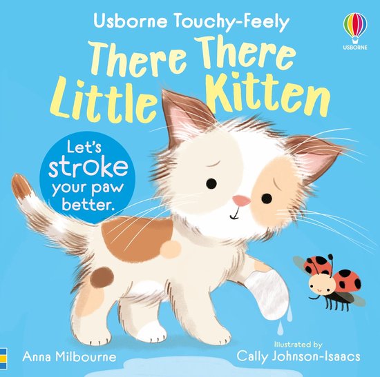 Usborne Touchy Feely Books- There There Little Kitten - cover
