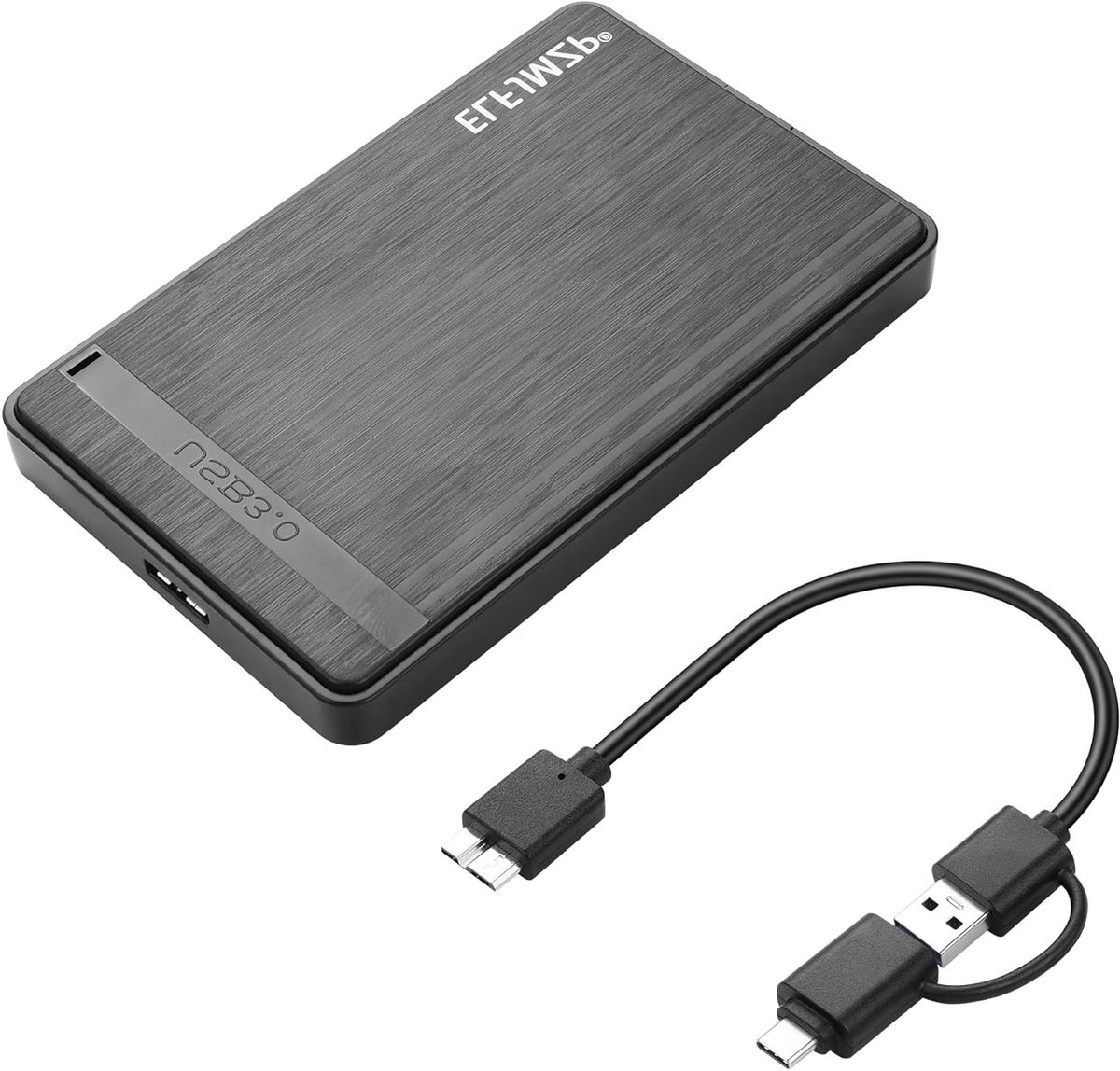 Externe HDD Caddy met USB 3.0 en Type-C Connector voor 2.5 inch Hard Drives - Draagbare Opslagoplossing met Grote Capaciteit en Snelle Gegevensoverdracht