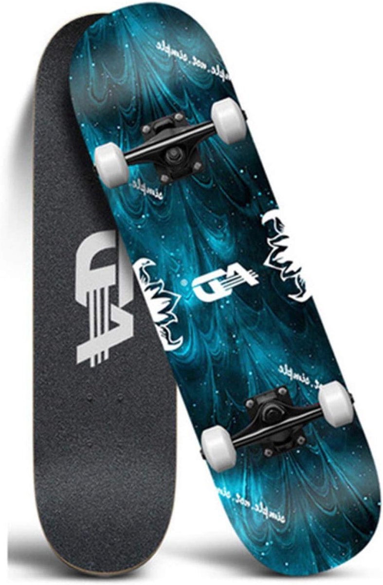 Compleet Skateboard Maple Longboard Beginners Leren 7 Lagen Esdoorn Dek 31×8 inch Grafisch