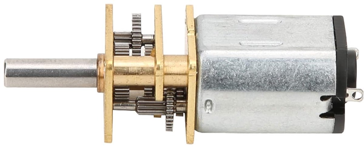 DC reductiemotor - Hoog koppel - Robotica projecten - Metalen versnellingsbak - 300 RPM - Metaal