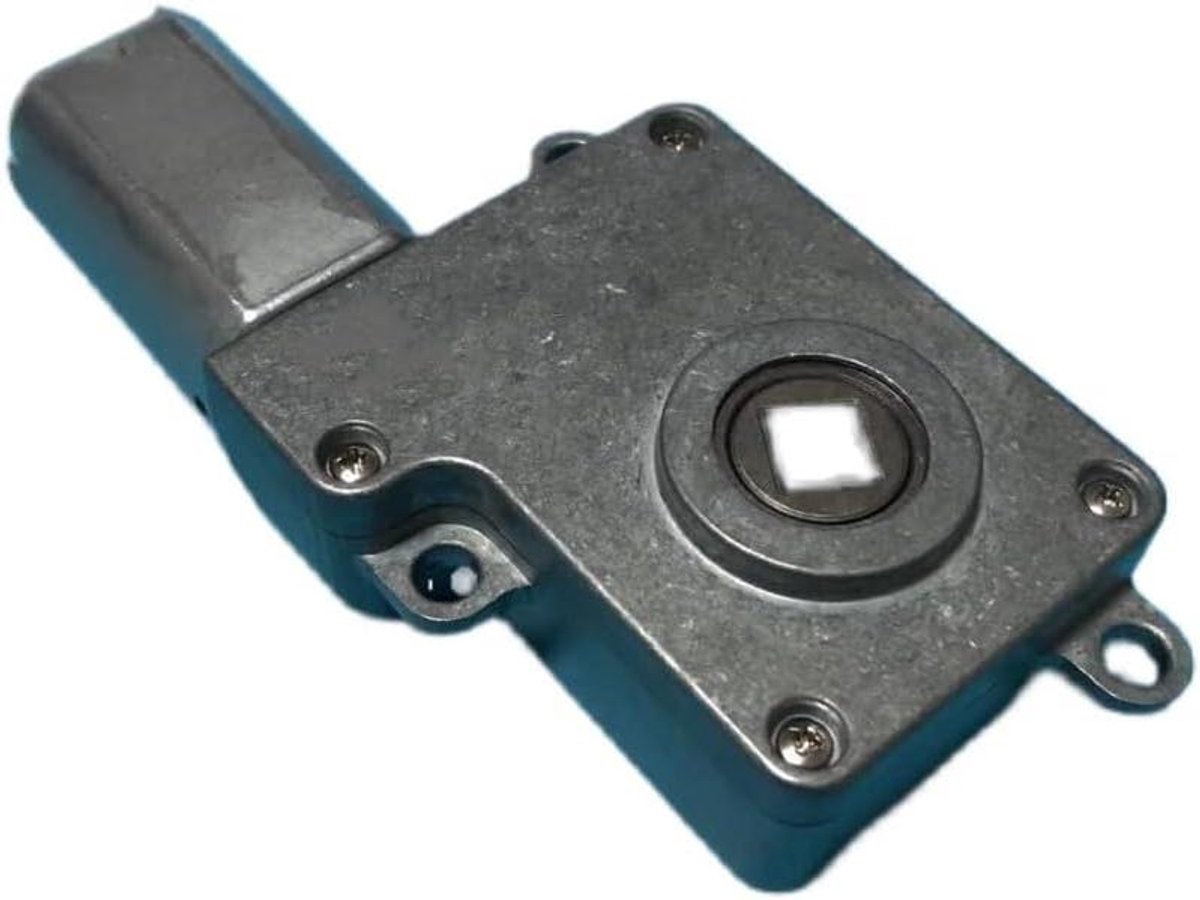 Motor met Koppeling - Reductie Tandwielkast - Automatische Aansturing - Vierkante As - 50 Gram - Zilverkleurig