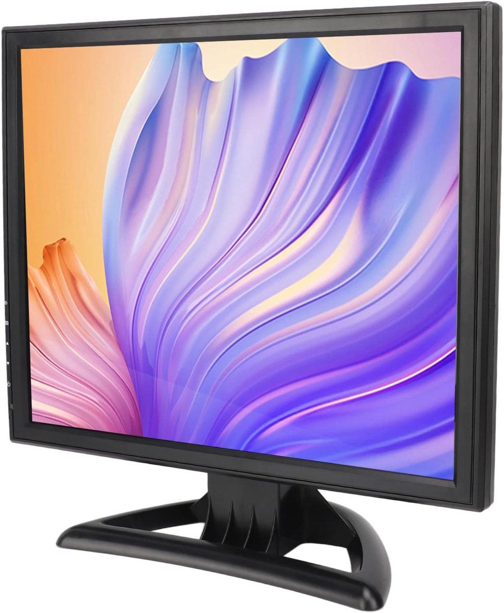 LED Monitor - HD Scherm - Beeldweergave - Multi-invoer - 17 Inch - Zwart