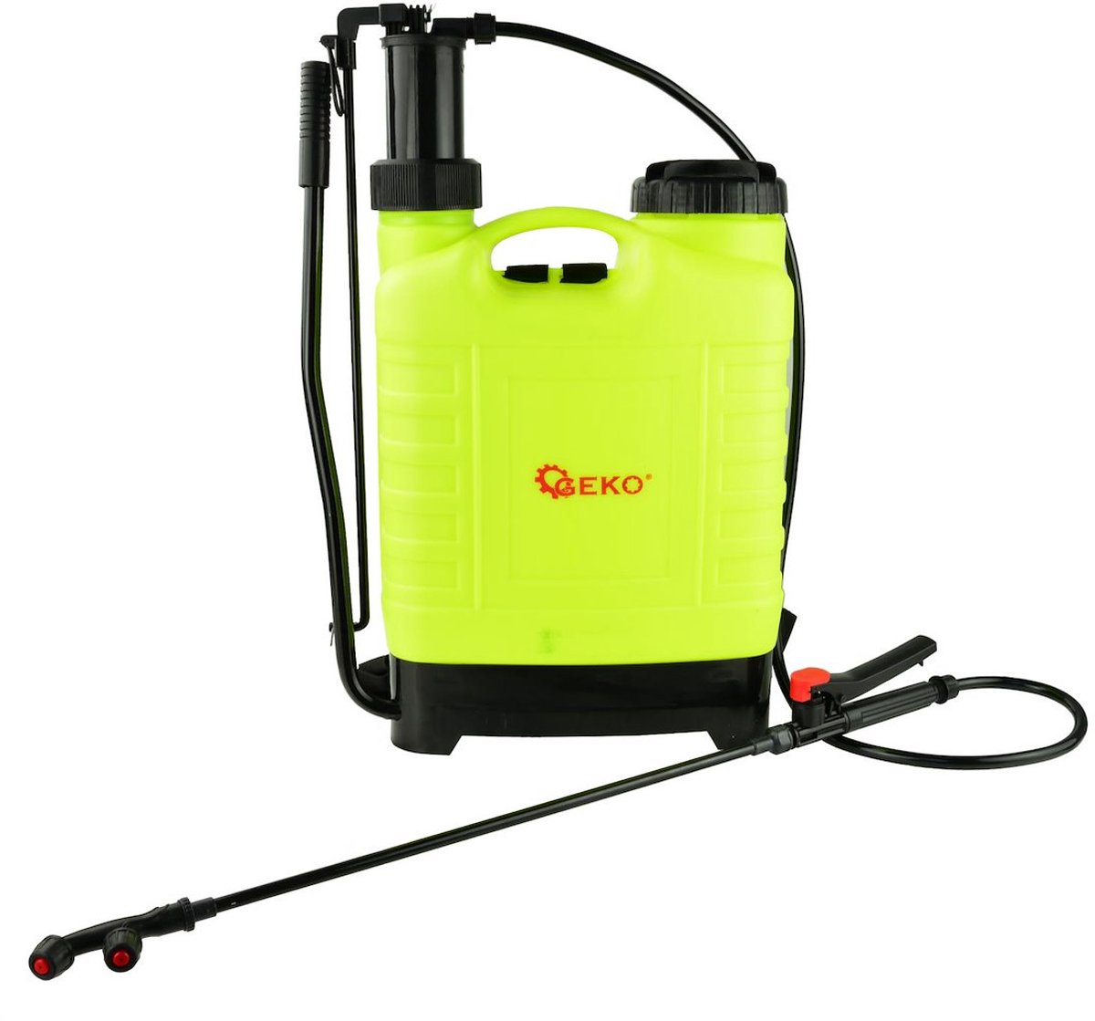 Garronda rugspuit 18L geel - tuinsproeier - sproeiapparaat - plantenspuit - rugdrukspuit GD-0239