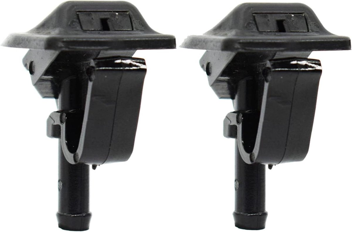 Ruitensproeier Nozzles - Spray Jets - Helder Zicht - Duurzame Constructie - Set van 2 - Zwart