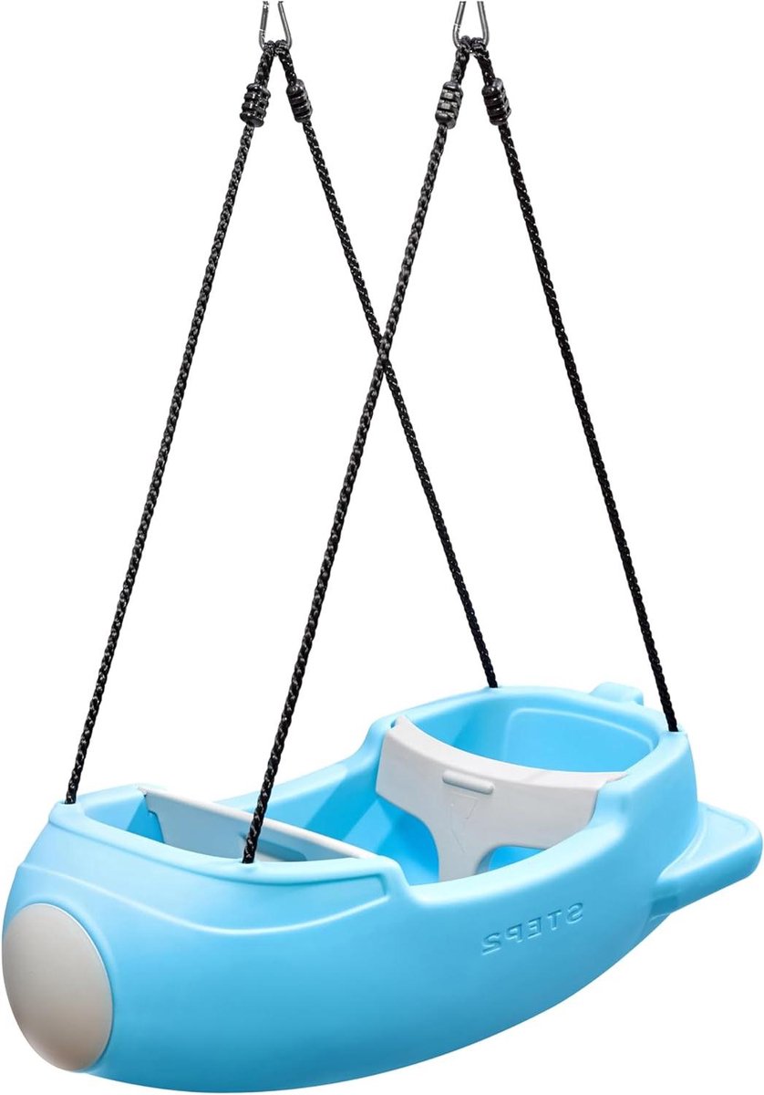 Raket Schommel - Kinderschommel Dubbel - Buiten Spelen - Face-to-Face Interactie - 95cm - Blauw