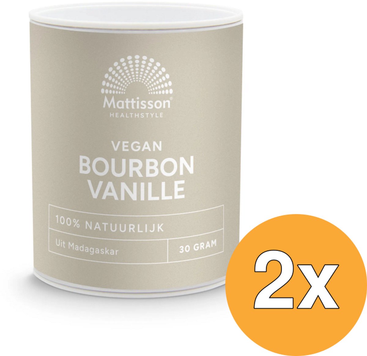 2x Mattisson Bourbon Vanille Poeder (30 gr)
