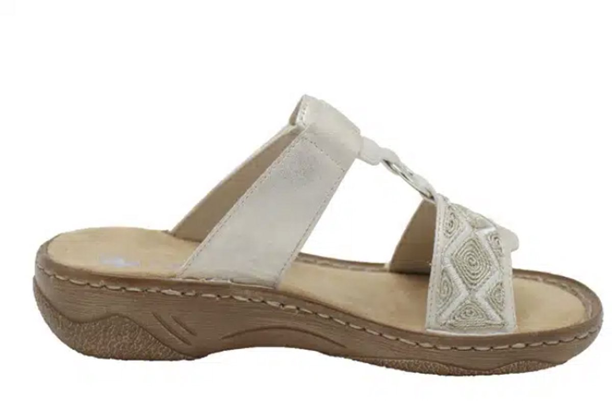 Rieker -Dames - goud - slippers & muiltjes - maat 36