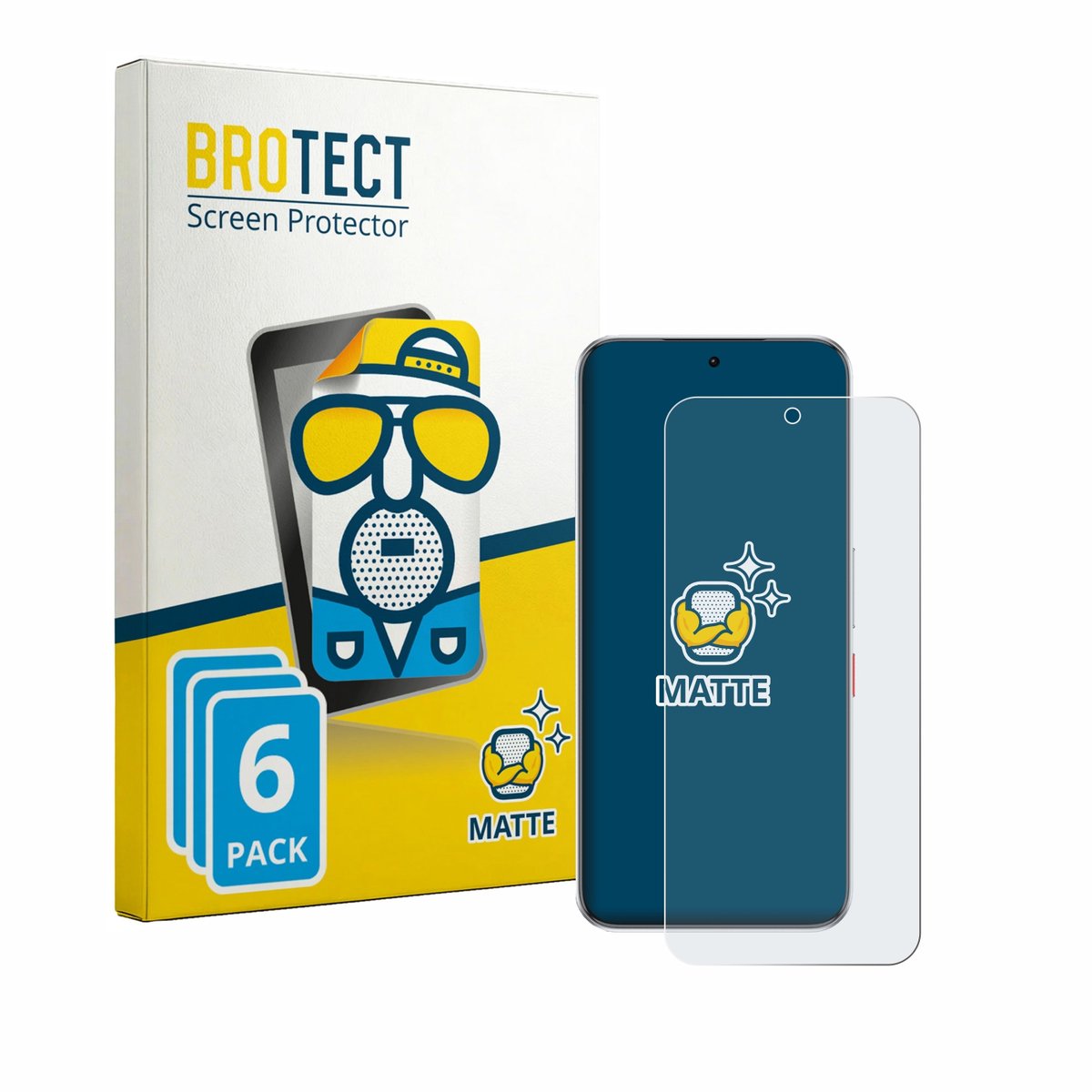 BROTECT - Screenprotector voor ZTE Nubia Neo 5 GT - Folie Beschermfolie matte 6 Stuks