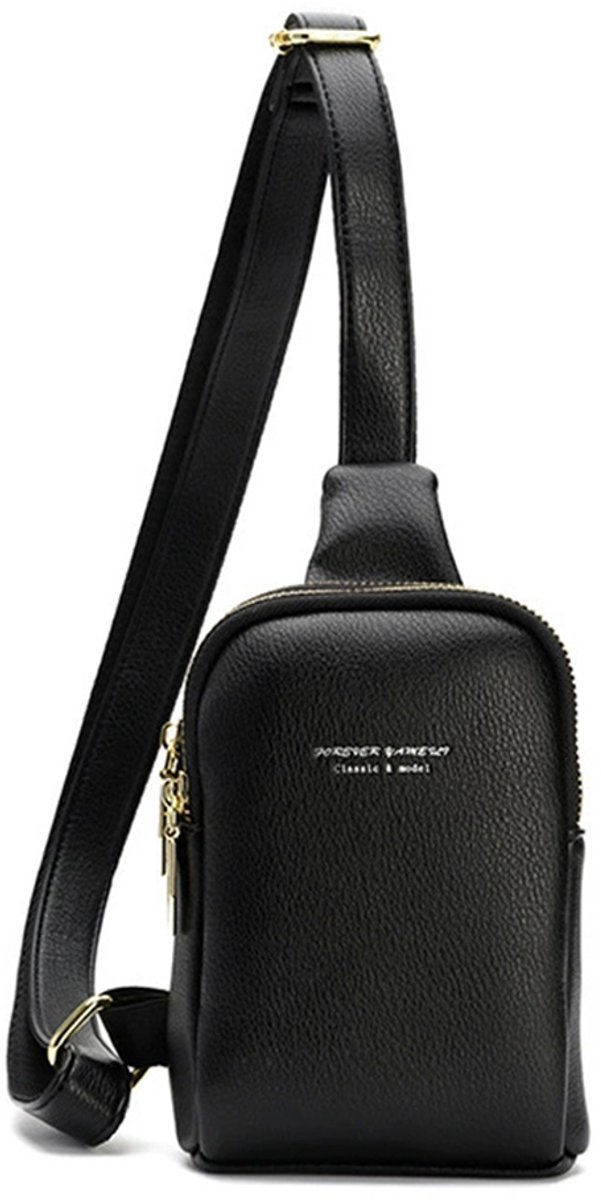 Lichtgewicht crossbodytassen, zwarte schoudertas voor dames, kleine slingbags voor dagelijks gebruik en op reis