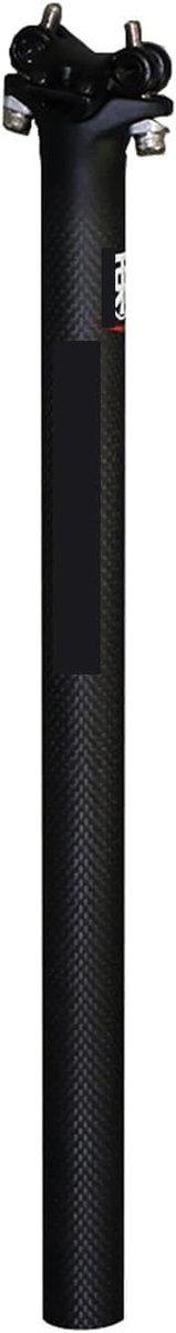 Fiets Zadelpen - Verende Zadelpen Carbon - Lange Fietstochten - Comfortabele Demping - 31.6x400mm - Mat
