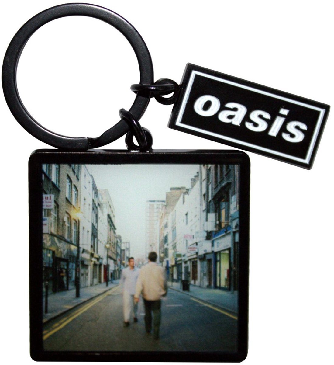 Oasis - What's The Story Album Decca Logo Charm Sleutelhanger - Multicolours/Zwart