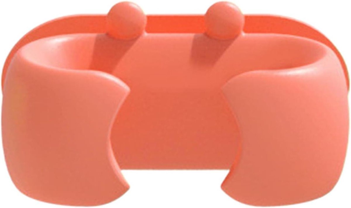 Rijstlepelhouder - Keukenhulp - Keuken organiseren - Zelfklevend rek - 4x2.6x2cm - Rood