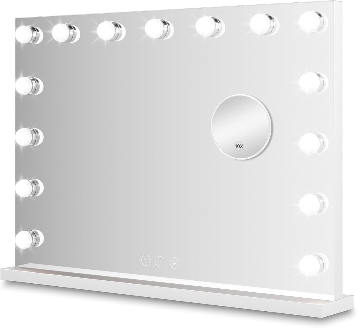Make Up Spiegel met Verlichting en Dimbare Functie - 10x Vergroting - 58 x 46 cm
