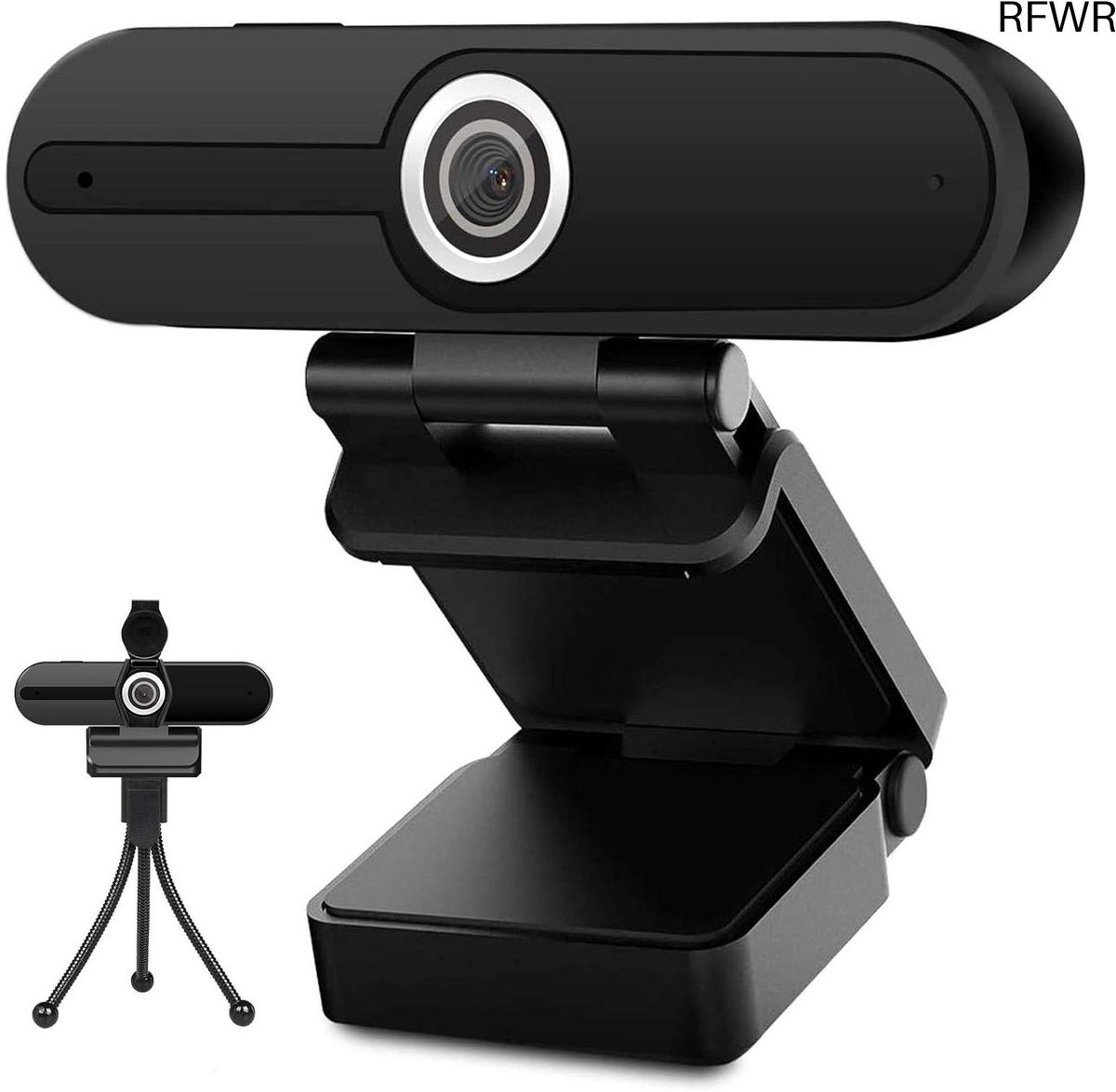 4K Webcam - Computer Camera - Videobellen Opnemen - Ingebouwde Microfoon - 8 Megapixel - Zwart