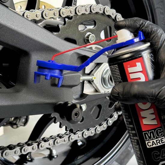Oinker 520 Motor Kettingonderhoud Set - Kettingreiniger + Kettingspray + 3-Zijdige Kettingborstel - Complete Ketting Verzorgingskit voor Motorfiets — afbeelding 4