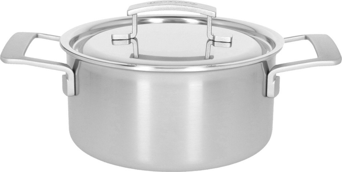 Demeyere - Industry 5 Kookpan met deksel 20 cm - RVS - Dichte rand