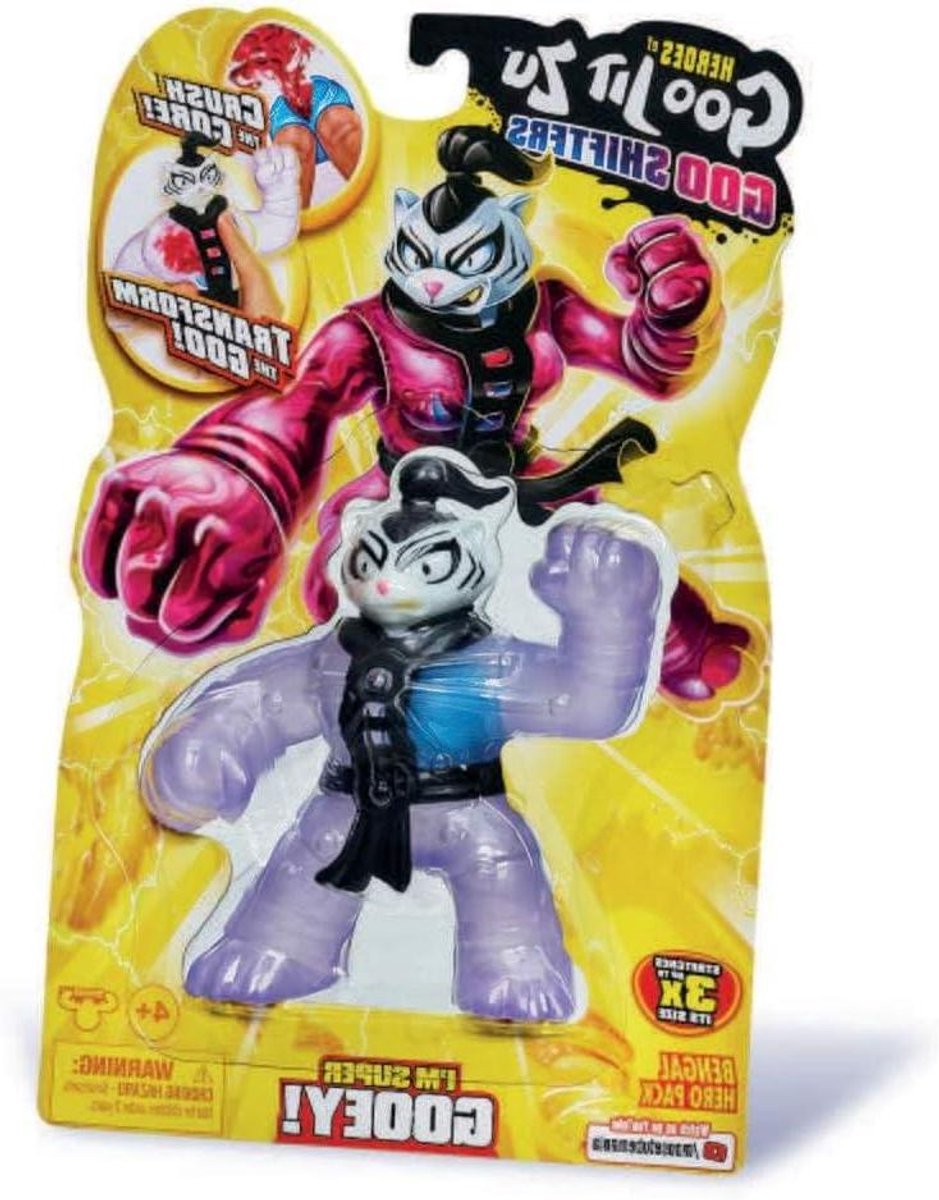 Kneedbare Helden - Kneedbare Figuren - Kinderspel - Kleurveranderende Vulling - 13 cm Hoog - Zwart