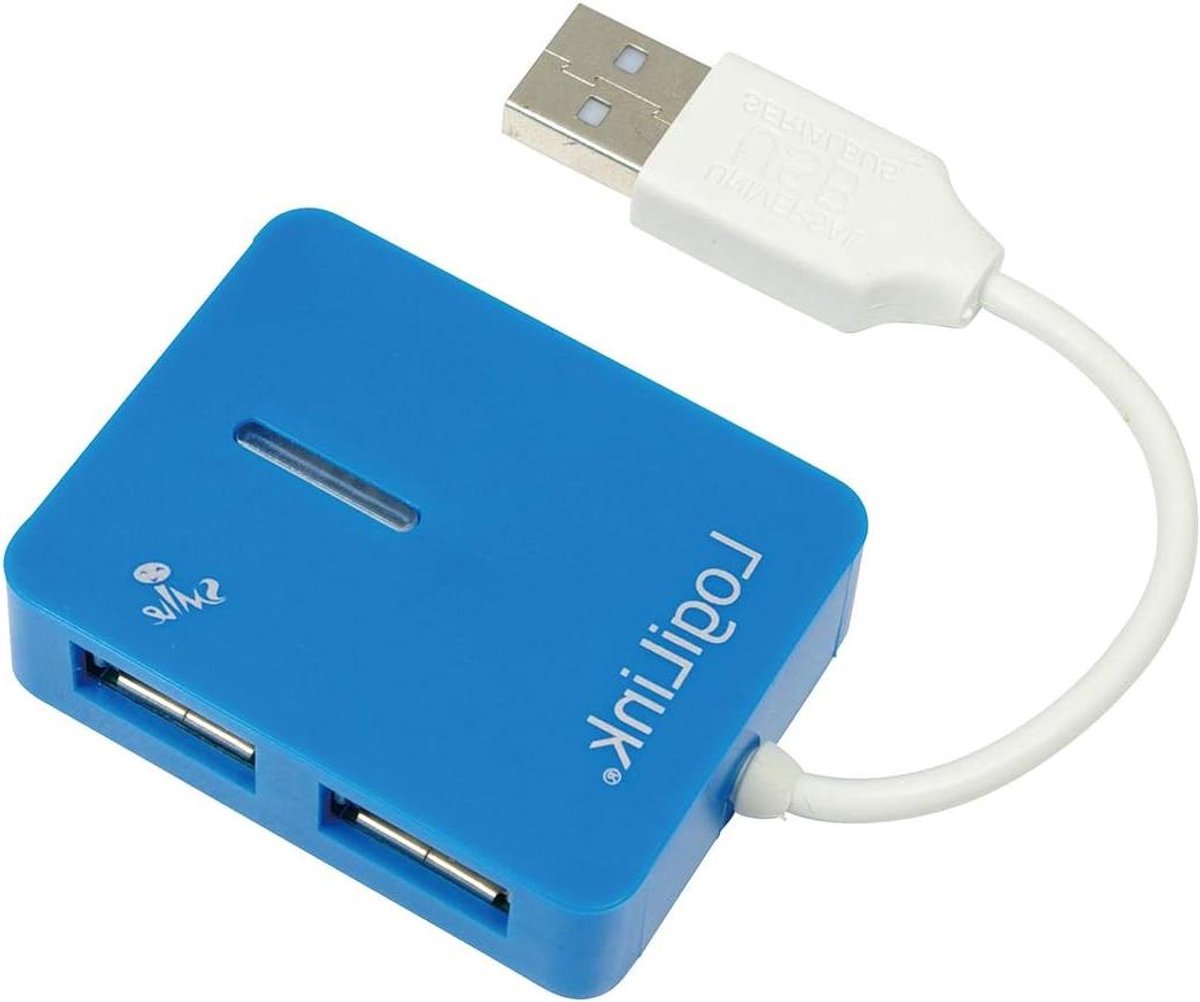 USB Hub - Verdeler Poorten - Extra Aansluitingen - Plug and Play - Blauw