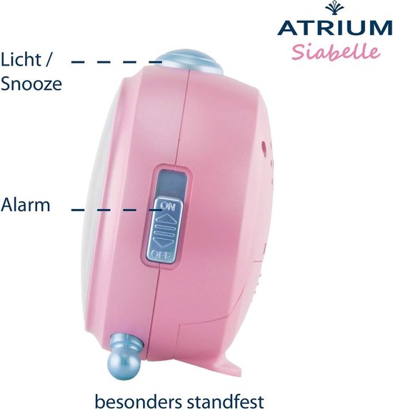 Kinderwekker Paard - Wekker Kinderkamer - Wakker Worden - Stil Kwarts Uurwerk - 105 cm - Roze — afbeelding 4