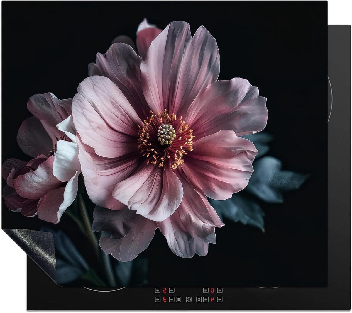 Inductie Beschermer - Kookplaat Afdekplaat - Keuken Decoratie - Unieke Foto Print - 60x52 cm - Roze