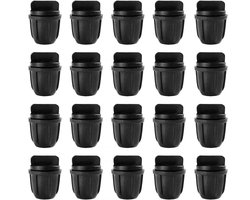 Irrigatie Koppelingen - Druppelslang Connectoren - Tuin Bewatering - Lekvrije Bevestiging - 4/7mm Slang - Zwart