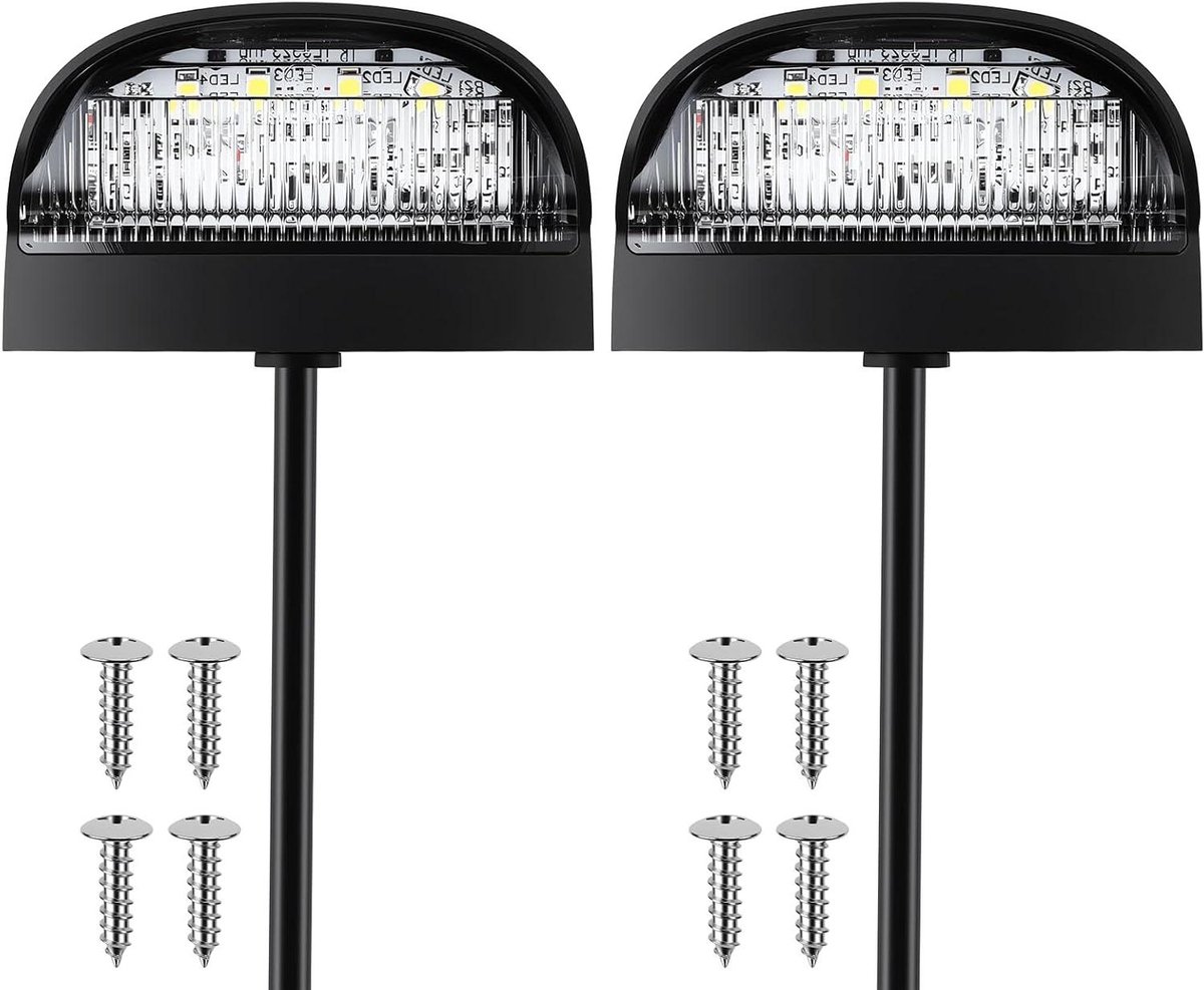 LED Kentekenplaatverlichting - Nummerplaatverlichting Aanhanger - Veilig Rijden - EU E-keurmerk - 7.5x5.5x4.5 cm - Zwart