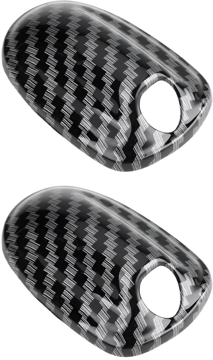 2x Koolstofvezel Wasmachine Mondstuk Covers voor MINI F55 F56 F57 Cooper S JCW