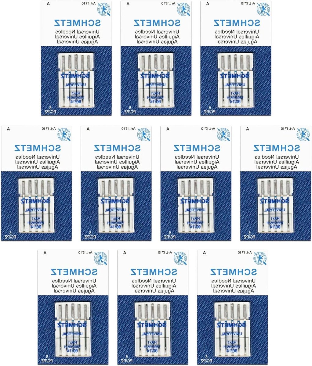 SCHMETZ 50 Universal Needles for sewing machine - size 90/14 - Box of 10 cards