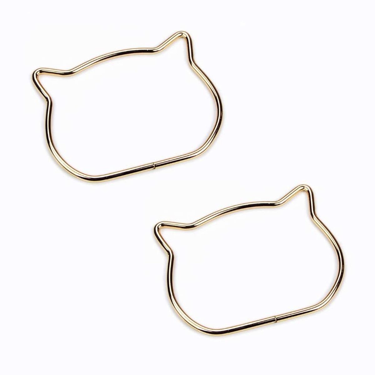 ProLeo 2 Stuks Metalen Kat Oor Handvatten voor Handtassen - Schattige DIY Accessoires