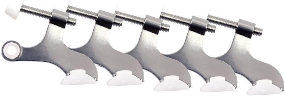 Scharnier Pin Deurstop - Muurbeschermer Rubber Tip - Deuren Beschermen - Verstelbaar 85-125 Graden - 2.5 x 1.5 Inch
