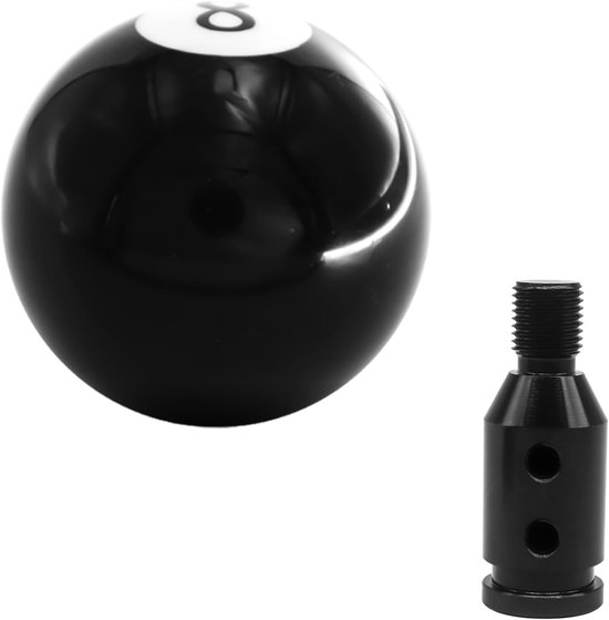 Versnellingspook Knop - Schakelknop Auto - Interieur Upgrade - Biljartbal Design - Universele Pasvorm - Zwart — afbeelding 5