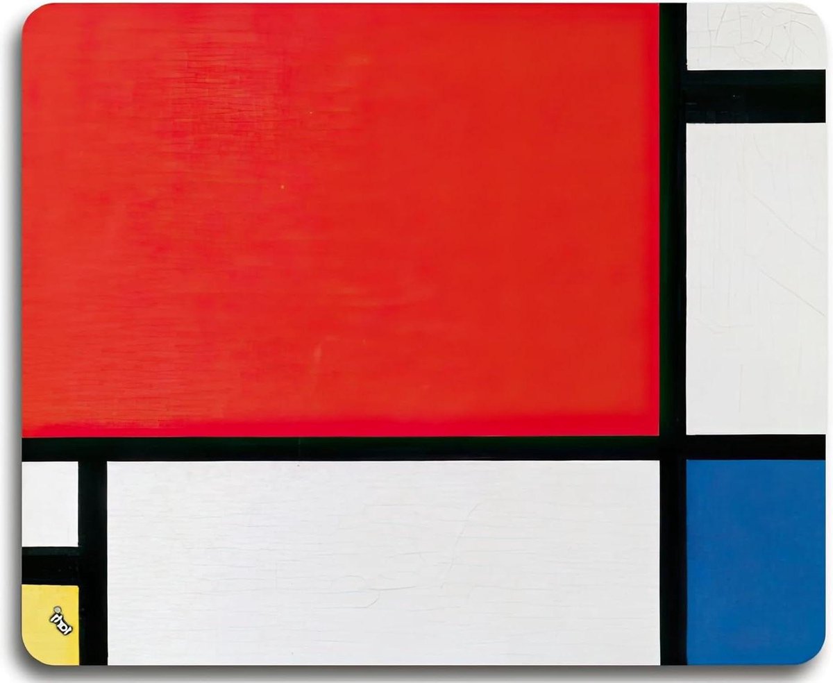 1art1 Piet Mondrian Composition II In Red, Blue, Yellow, 1930 Muismat 23x19 cm