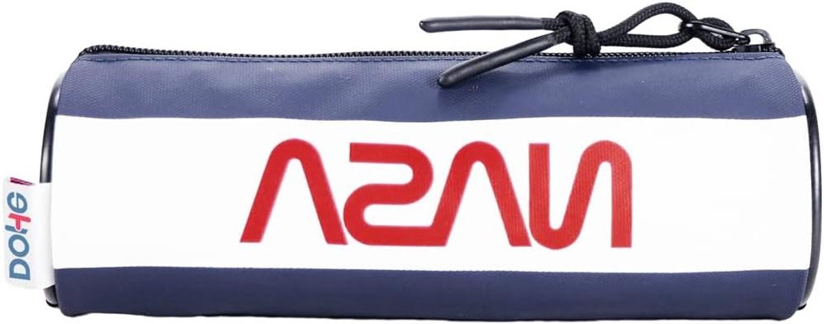Ronde Etui - Pennenhouder - Spullen Opbergen - Drie Vakken - Maat L - Meerkleurig