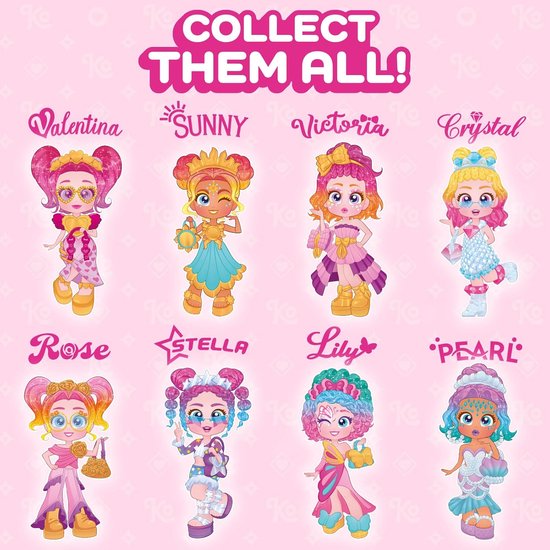 Verzamelpop Victoria - Mode pop - Spelen en verzamelen - Drie gezichten - Eén maat - Meerkleurig — afbeelding 3